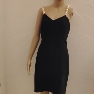 Searavelli Wool Vtg Best New Years Cocktail Dress Ever Sz 6 Pearls Mint